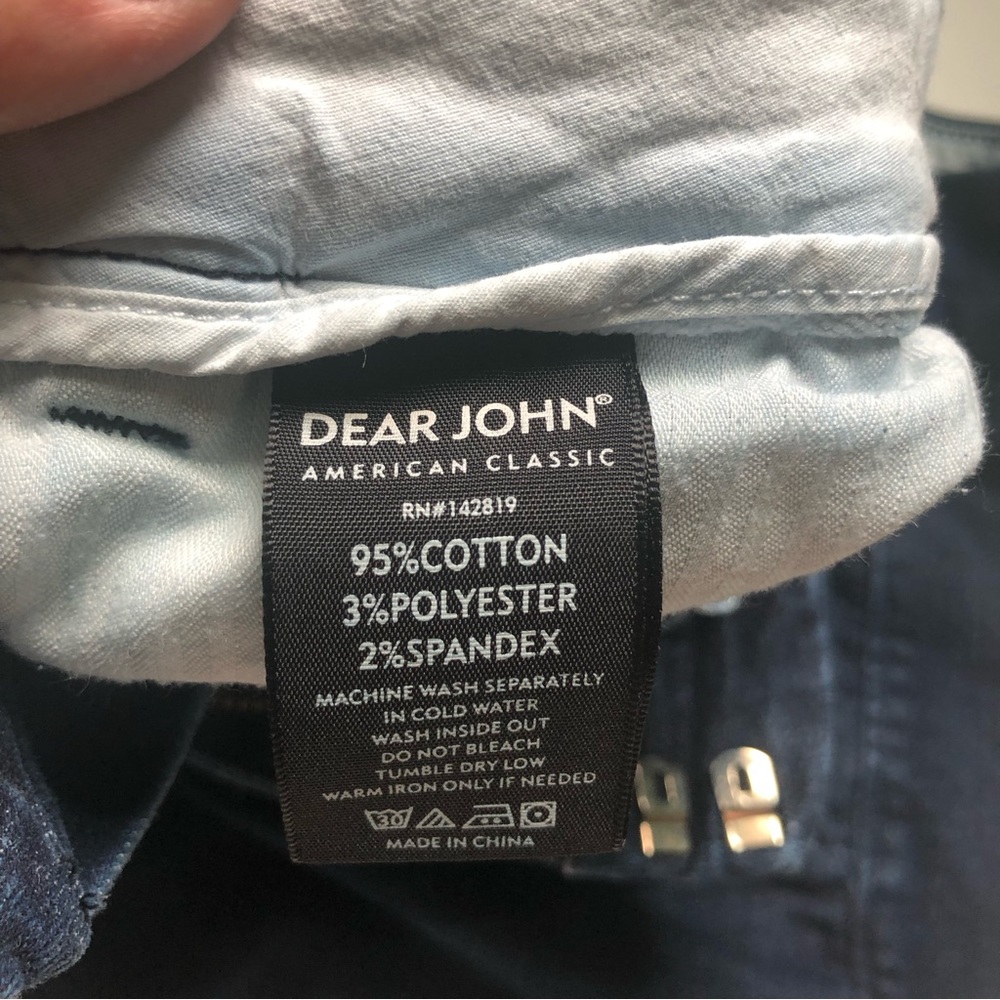 Dear John Dark Blue Jean Shorts - Picture 5 of 5